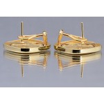 14KT GOLD  earrings with U.S. 1/10 oz. Eagle Gold Coin  (coin included)